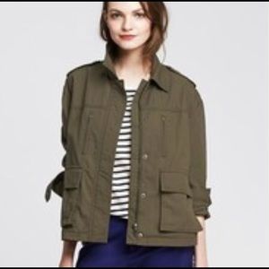 Banana Republic Zip Up Military Jacket Size Medium